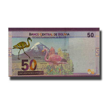 2018 Bolivia 50 Bolivianos Banknote Uncirculated